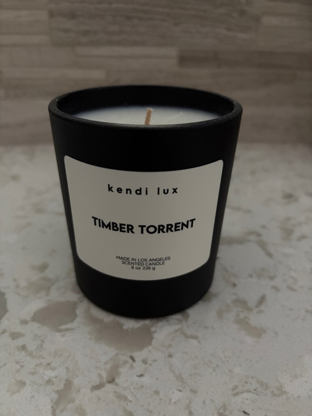 Timber Torrent Black Scented Candle